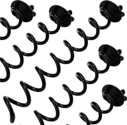 Set van 5 Spiralen Grondankers voor Trampolines, Tentankers, Tuinbevestigingen en Zandschroeven, Robuust en Duurzaam, Zwart — thumbnail 2