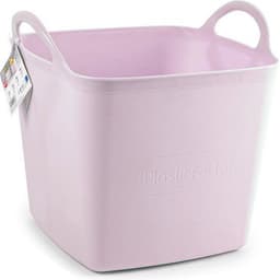 PlasticForte Kuip/emmer/wasmand - 3x - flexibel - roze - 43 liter - vierkant - kunststof - 40 x 40 x 44 cm — thumbnail 3