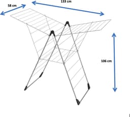 Tomado - Droogrek Vento - 25 meter Drooglengte - Zilvergrijs — thumbnail 2