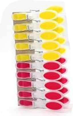 Wasknijpers soft grip - 60x - kunststof - 8 cm - wasgoed knijpers — thumbnail 2