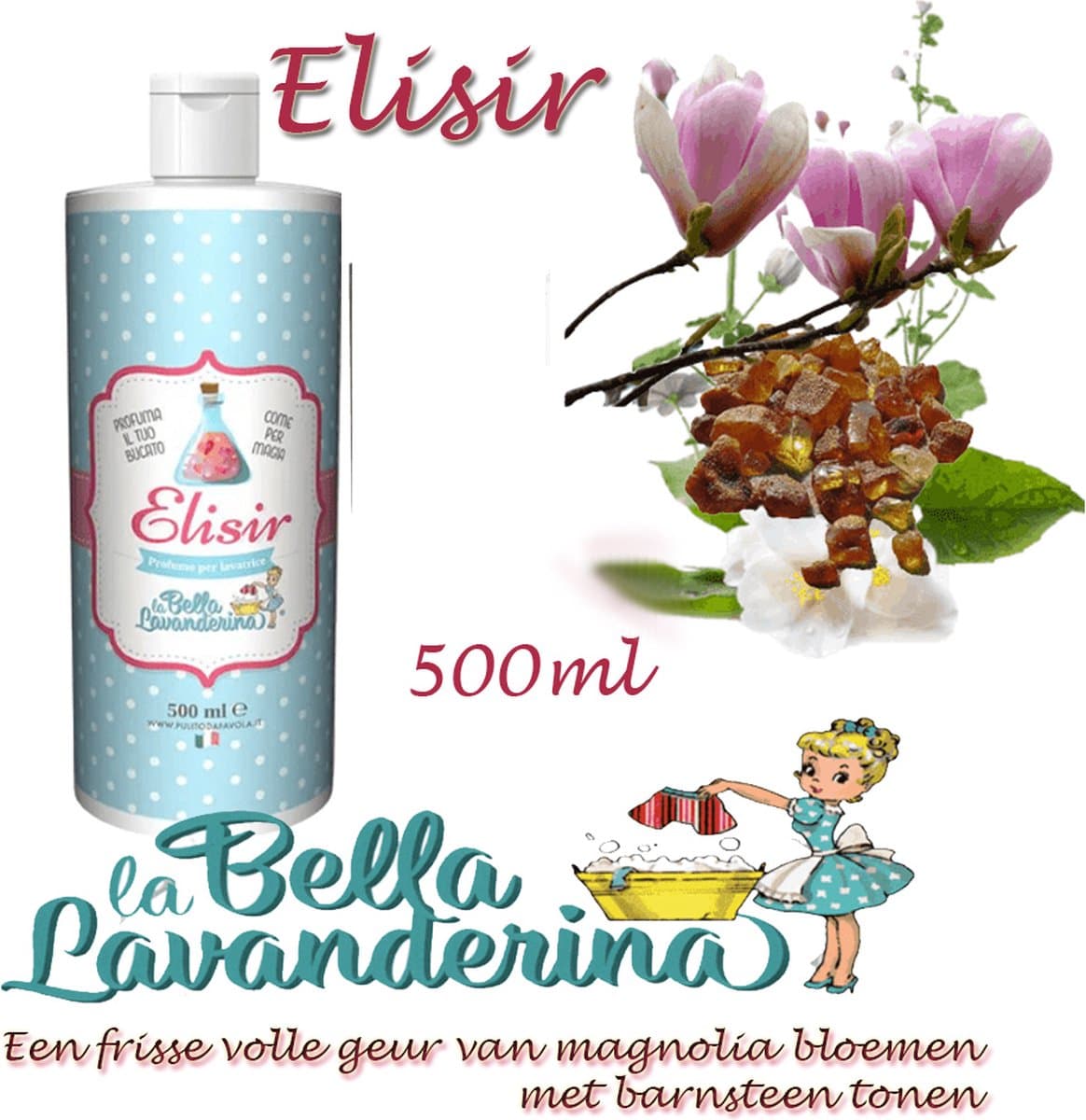 Wasparfum La Bella Lavanderina , Elisir 500 ml — afbeelding 1