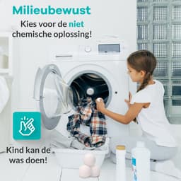 The Good Life Shop XL Drogerballen - Set van 6 XL wasbollen voor wasdroger - Inclusief opbergzak - Wasverzachter vervanging - Energie besparen -Duurzaam organisch wol - Valentijnsdag — thumbnail 3
