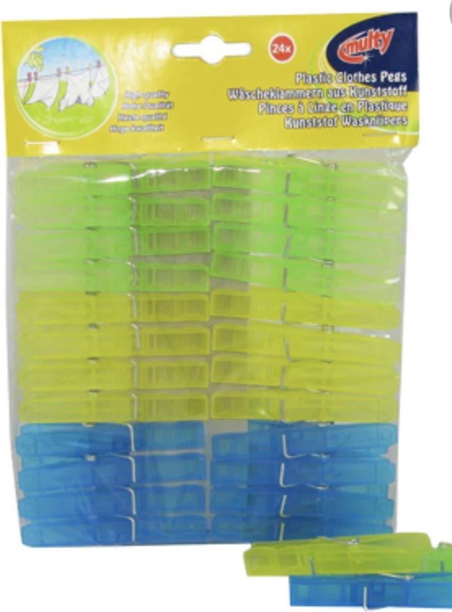 Multy kunstof wasknijpers 24 stuks — afbeelding 1