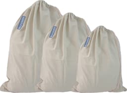 Bluvardi katoenen waszakken set van 3 stuks - heavy duty - licht beigegroen — thumbnail 1