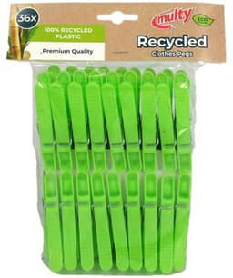 Multy - Wasknijpers - Gerecycled kunststof - 36 stuks — thumbnail 3