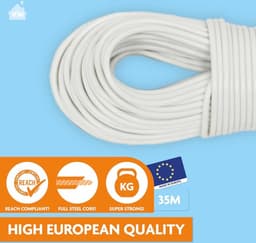 Clothesline 35m with Steel Core - Extra Strong and Extra Long - Laundry Specialized — thumbnail 3