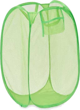 Kipit Wasmand flexibel/opvouwbaar - groen - kunststof - 33 x 33 x 58 cm - 60 liter — thumbnail 1