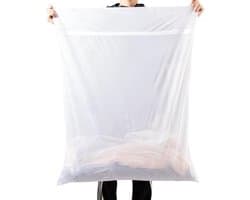 BOTC Waszakken - 90*110cm Waszak Groot - 1 set van 2 stuks - Waszak Wasmachine - Laundry bag - Waszakken - Wit