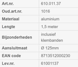 Nedco Luchtafvoerslang — thumbnail 3