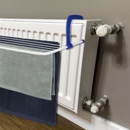 hangdroogrek - 4,8 m drooglengte - balkon - radiator - klein - wit — thumbnail 3