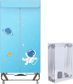 RWB® Elektrisch Droogrek - Droogrek - Droogrek Elektrisch - 170cm Hoog - 1500W - Blauw- 80cm x 47cm x 170cm — thumbnail 3