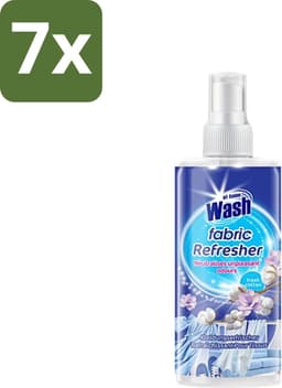 7 x At Home - Wash - Textielverfrisser - Fresh Cotton - Neutraliseert Onaangename Geuren - 300 ml - Textielverfrisser - Katoengeur - Geur Neutraliseren - Kleding Verfrissen - Stoffen Verfrissen — thumbnail 1