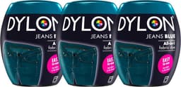 Machine Kleur Pod - Textielverf Set - Kleding Opfrissen - Alles-in-één Gebruiksgemak - 3 x 350g - Jeans Blauw — thumbnail 1
