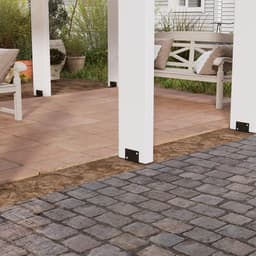 2x Grondhulsset Grondanker Paalhouder 83x60x700 mm – Verzinkt Staal – Zonder Beton – Voor Schutting, Pergola, Carport & Tuinhuis – Zwart — thumbnail 2
