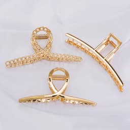 Grote Metalen Haarspeld Klemmen voor Dik en Lang Haar - 3 Stuks — thumbnail 3