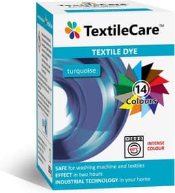Wasmachine kleurstof - Textielverf - Kleding opfrissen - Voor katoen en gemengde vezels - 350 gram - Turkoois — thumbnail 1