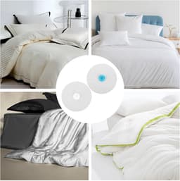 10 Paar - Dekbedovertrek Drukknopen - Dekbedclips - Beddengoed drukknopen - 6*6cm - Wit - Polyester, Kunststof - Dekbed Klemmen - Bed Laken Spanners - Strijken op Dekbedsluitingen Om Dekbed Vast Te Houden - Bedlaken Clips - Dekbedovertrek Clips — thumbnail 4