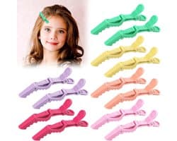Professionele Krokodil Haarspeldjes voor Dames en Meisjes - 12 Stuks met Antislip Grip