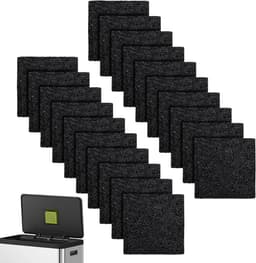 Geurfilters Prullenbak - Actief Kool Navullingen - Lucht Zuiveren - 20 Stuks Pakket - 8x8 cm — thumbnail 1
