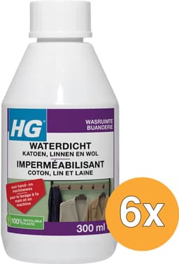 HG Waterdicht katoen Voor Linnen, Wol & Gemengde Textielsoorten - 6 x 300 ml - Voordeelverpakking — thumbnail 2