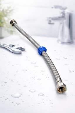 Profielenloods - Aansluitslang flexibel 3/8" Binnendraad x 1/2" Binnendraad Rvs (zilver) 300 mm (30cm) — thumbnail 2