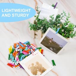 Mini Wasknijpers voor Foto's - 110 Stuks Kleurrijke Decoratieve Clips voor Bruiloft en Feest — thumbnail 2