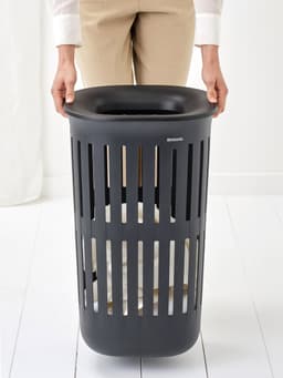 Brabantia Collect-It Wasmand - set van 2 - met Deksel - 55 l - Black — thumbnail 3