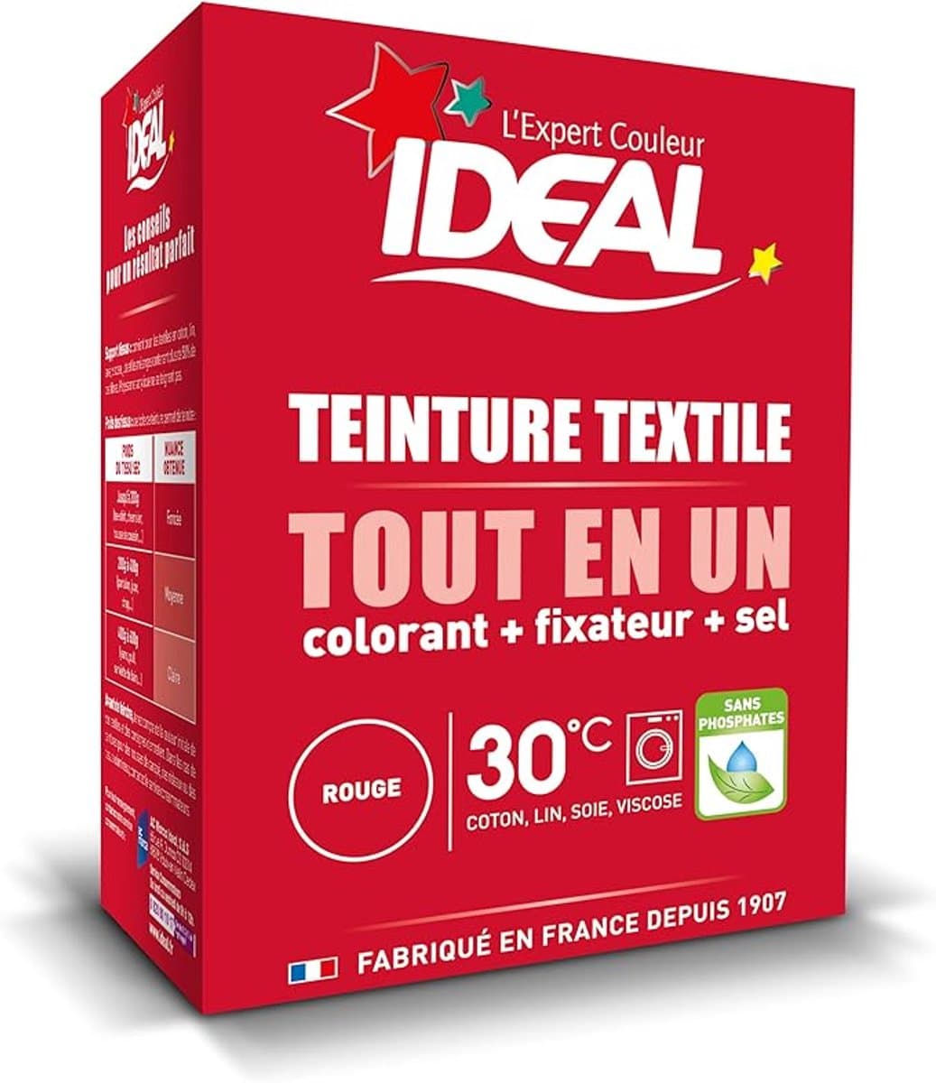 Ideal Textile Dye All in One 230g Red — afbeelding 1