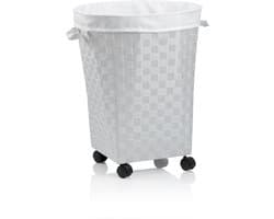 Porto Wasmand met Wieltjes - Wit - Kela