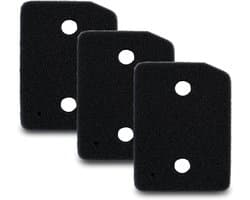 Set van 3 filters Geschikt voor Miele 9164761 droger warmtepompdroger, fijne - grof 207 x 157 x 30 mm, sponsfilter, filtermat condensdroger, Made in Germany, pluisfilter, schuimfilter spons