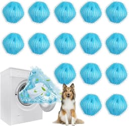 15 stuks haarvangers voor wasmachine, vangt haar in de wasmachine, herbruikbaar, voor het verwijderen van dierenharen, hondenharen, pluisjes, kattenharen — thumbnail 1