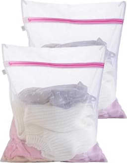 Wasnetje - Waszak - 2 stuks - 50/60CM - Lingeriezak - Lingerie wassen - Voorzichtig wassen - Apart wassen - Met ritssluiting - Zak voor in wasmachine - CHPN — thumbnail 3