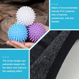 Allecto Plus - Herbruikbare Droogballen 9 stuks voor Wasmachine - Ideaal voor Wollige Was en Kleding Reiniging thuis - Natuurlijke Wasverzachter met Aromatherapie Effect — thumbnail 3