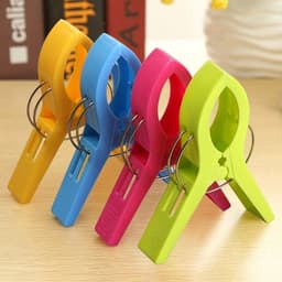 Allecto Plus - Grote Strandhanddoekclips 12 Stuks - Handige Wasknijpers voor Ligbedden en Zwembadstoelen - Felgekleurde Plastic Clips voor Handdoeken - Set van Quiltclips. — thumbnail 5