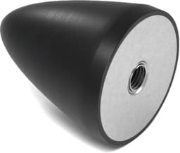 Rubbermagazijn - Parabool demper - Type KP/E - 50x61mm - M10 - Set 5 stuks — thumbnail 1
