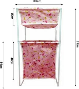 Pingyang Rongrong Handicraft Factory - Wasmand - Dubbel - 40l - Met Plank — thumbnail 4