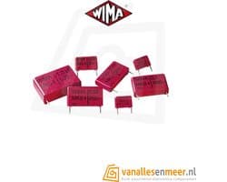 0.1UF 63V 10% POLYESTER FILM BOX TYPE CAPACITOR WIMA MKS2