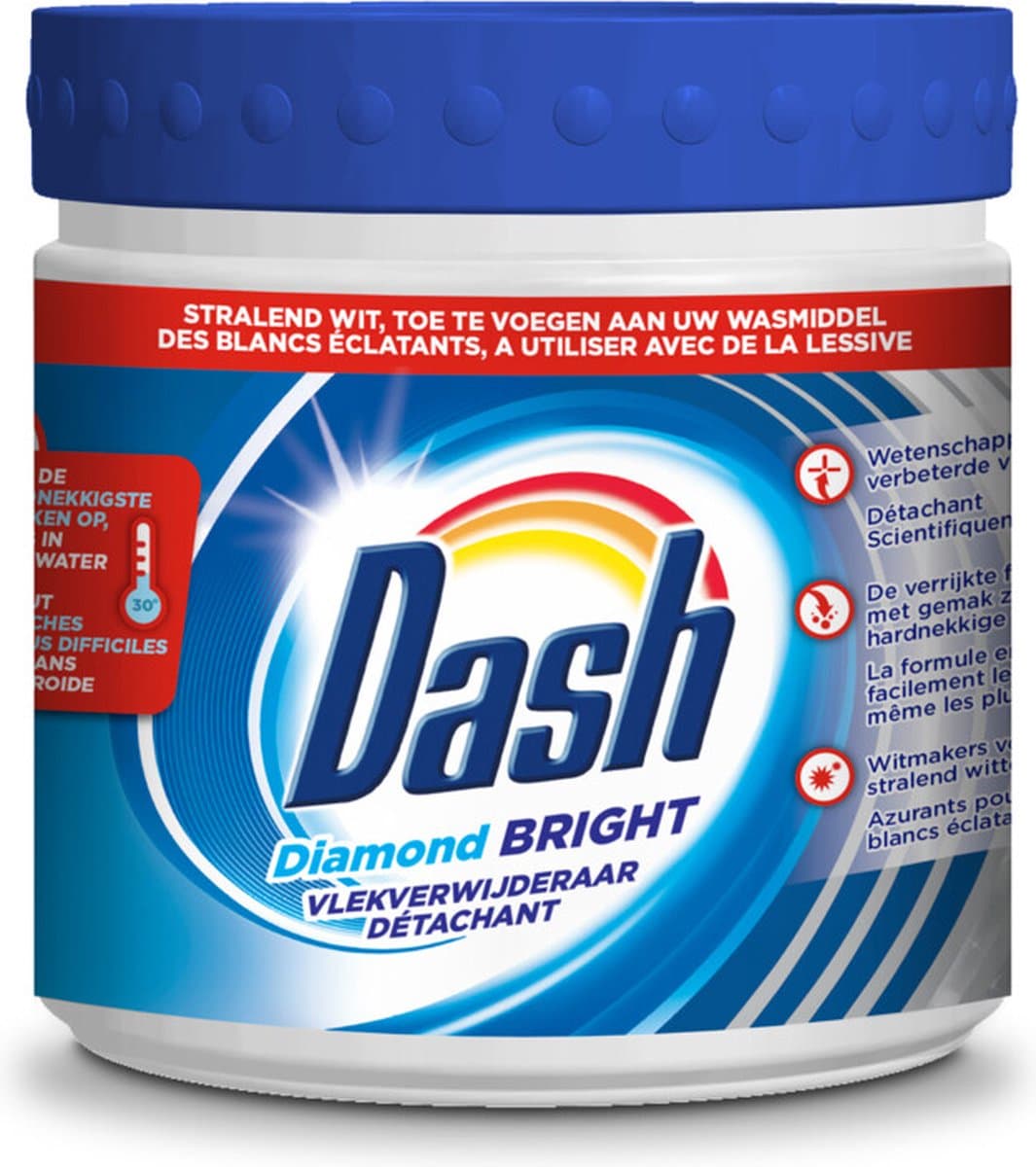 Dash Vlekverwijderaar Diamond Bright Poeder-Wit 500 gr — afbeelding 1