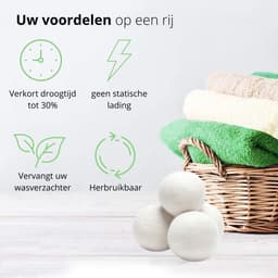 CozyGoods droger ballen - Drogerballen - 6 stuks XL - Wasballen - Wasverzachter - Herbruikbare Drogerballen – Droogt de was sneller — thumbnail 4