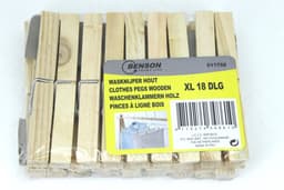 Benson Wasknijpers Hout XXL - 18 stuks — thumbnail 3
