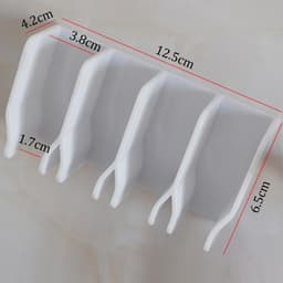 Wanddroogrek Uitschuifbaar - Kledinghanger Houder - Kledingrek Muur - Wasrek Inklapbaar - Droogrek Hangend - Badkamer Organizer - Ophangsysteem Zonder Boren - Kledingroede - Wasruimte Accessoires - Zuignap Bevestiging - Grijs - 1 Stuk — thumbnail 5