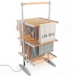 North Collective Elektrisch Droogrek - Droogrekken Elektrisch - Opvouwbaar - Droger - Droogmolen - Inklapbaar - 300W – 30 Verwarmde Buizen — thumbnail 1