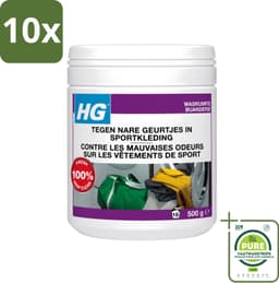 10 x HG - Wasruimte - Tegen Nare Geurtjes In Sportkleding - Wasmiddeltoevoeging - 500 g - Grootverpakking - Vaatwasstrips - Geurverwijdering Sportkleding - Stankmoleculen Verwijderen - Wasmiddel Toevoeging - Sportkleding Geur - Handdoek Geur — thumbnail 1