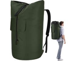 Grote Vuilwaszak XXL 115 Liter, Vouwbare Opbergtas voor Kleding, Ideaal voor Reizen en Camping met 2 Verstelbare Schouderbanden