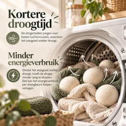 Drogerballen – 6 Stuks XL – Herbruikbare Droogballen voor Wasdroger – Verkort Droogtijd – Minder Energieverbruik – Anti-Kreuk — thumbnail 2