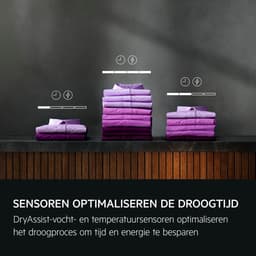 AEG TE7ONYX 7000 serie SensiDry® - Warmtepomp droger - Energielabel C - 8 kg — thumbnail 5