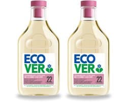 2 x Ecover - Vloeibaar wasmiddel - Wol & Fijnwas - 1 liter - 22 wasbeurten - Voordeelverpakking - 2 stuks