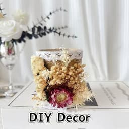 Gedroogde bloemen, decoratieset, gedroogde geperste bloemen, klein voor doe-het-zelf artistieke kaarsen, scrapbooking, handwerk, gemengd - roze tinten — thumbnail 5
