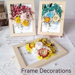 Gedroogde bloemen, decoratieset, gedroogde geperste bloemen, klein voor doe-het-zelf artistieke kaarsen, scrapbooking, handwerk, gemengd - roze tinten — thumbnail 2