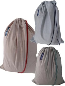 Bluvardi katoenen waszakken set van 3 stuks - XXL -aqua red-green- blue — thumbnail 1